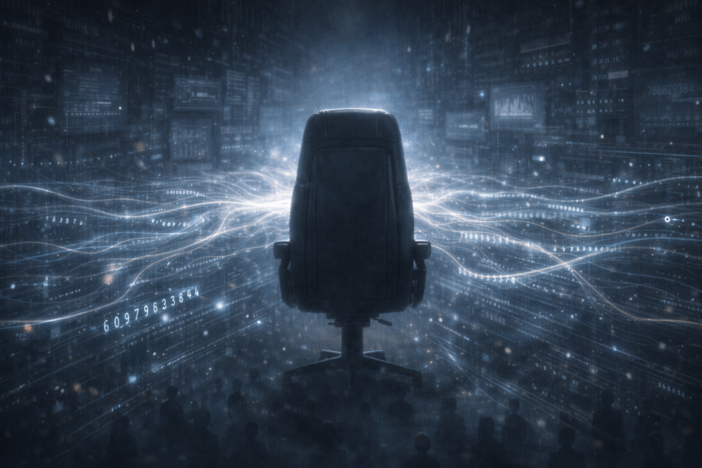 Empty control seat amid autonomous data flows