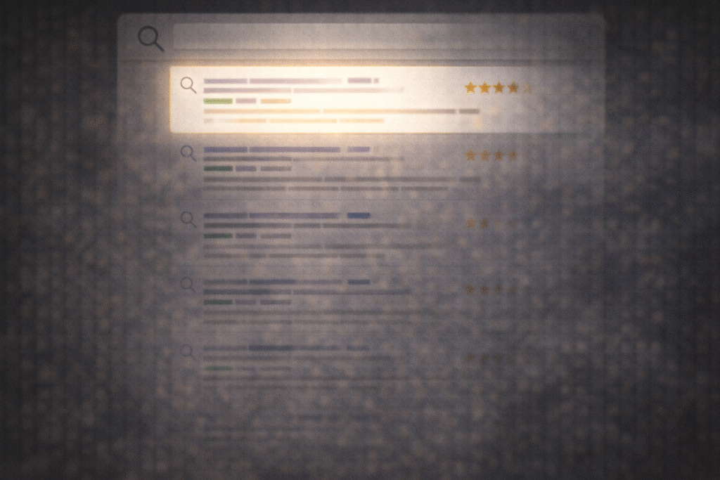 Algorithmic bias in ranked search results