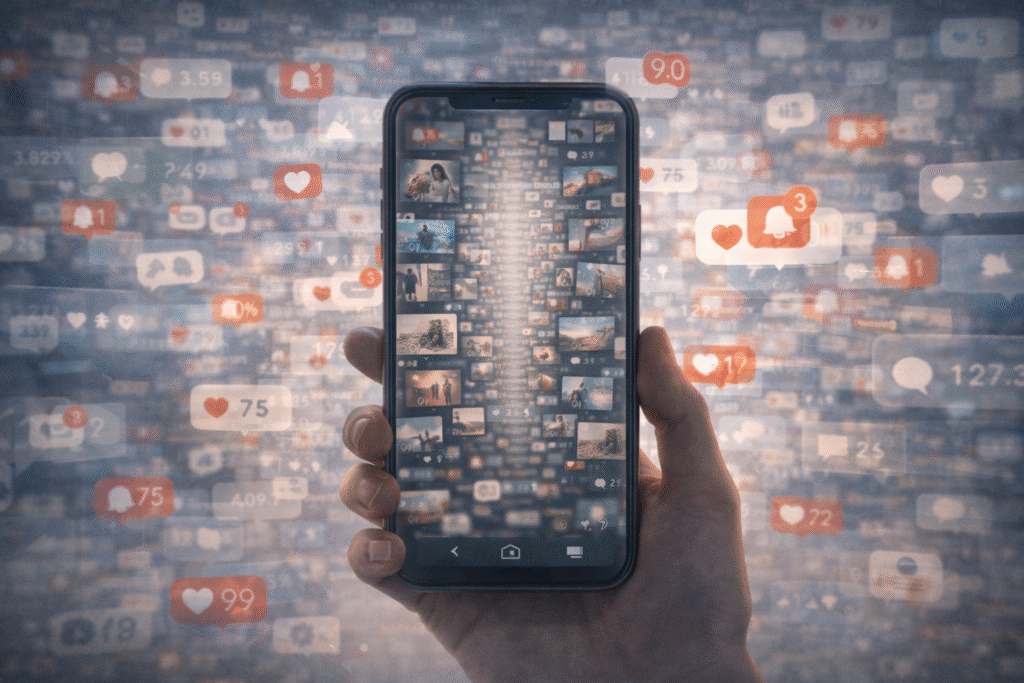 Overwhelming digital choices creating social pressure