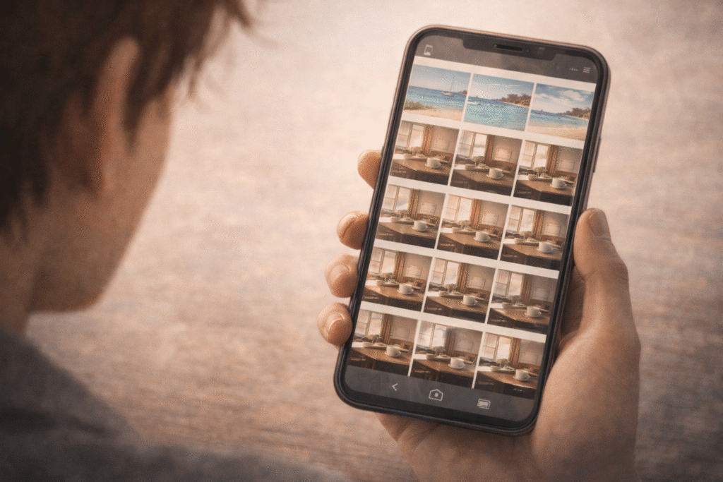 Similar travel photos repeating across social media