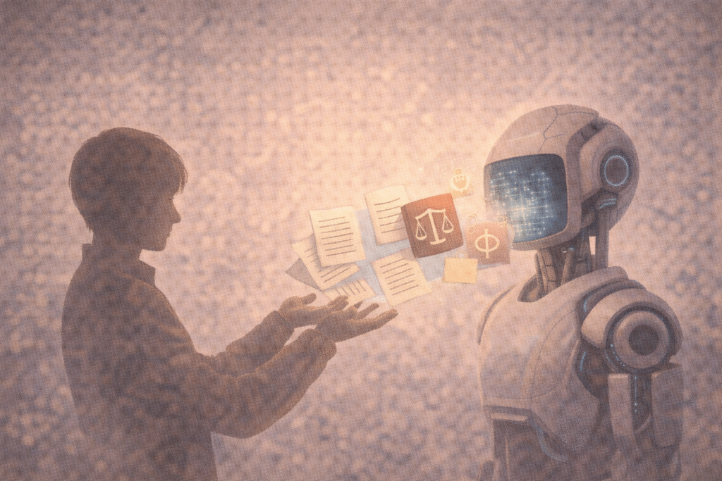 AI learning moral rules from human knowledge