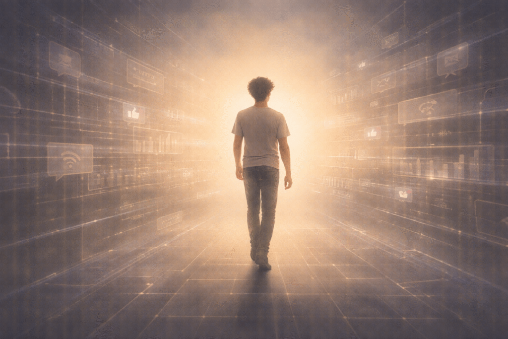 Human agency emerging within an algorithmic world