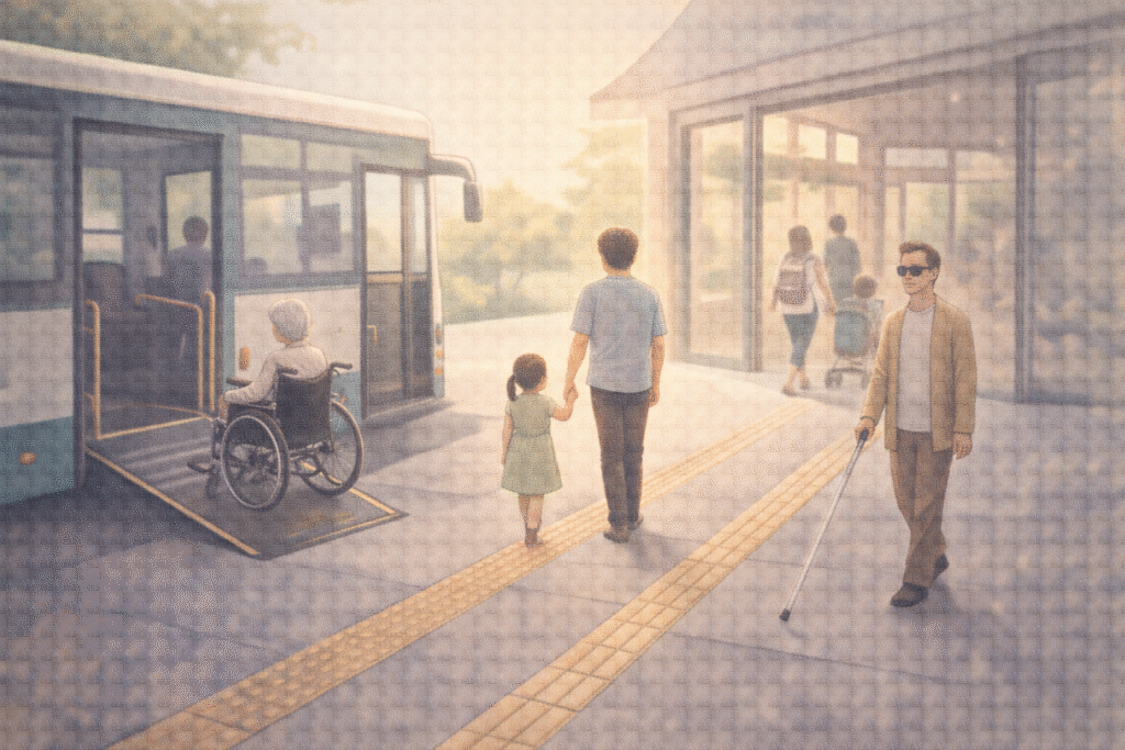 Inclusive public space designed for diverse users