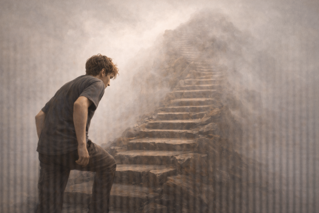 Human striving toward perfection despite visible limitations