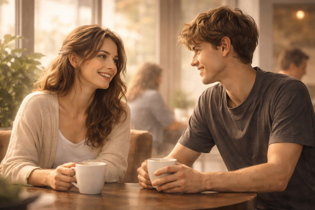 Natural conversation reflecting social attractiveness