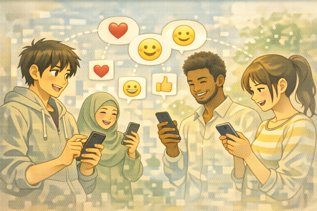 Emojis connecting people across cultures