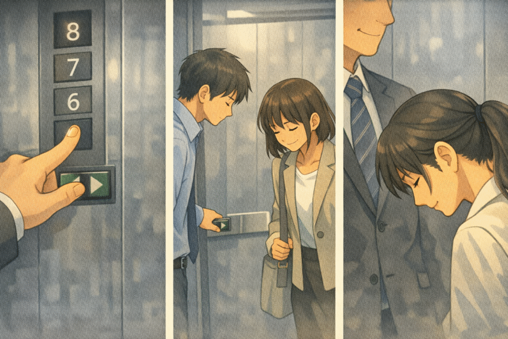 Nonverbal social rules inside an elevator