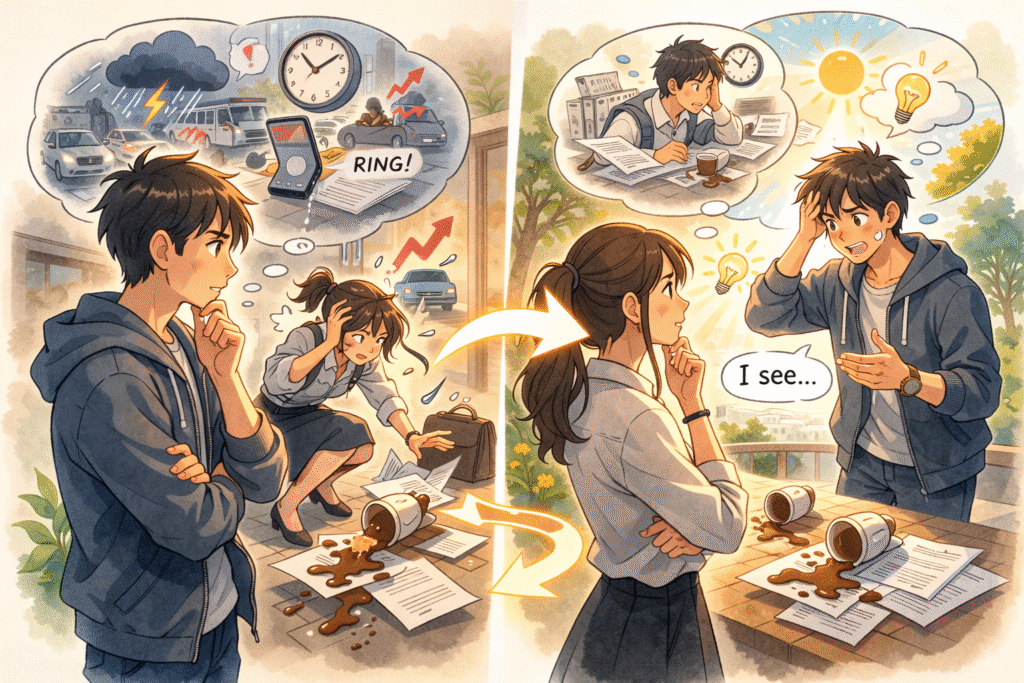 Changing perspective to reduce blame