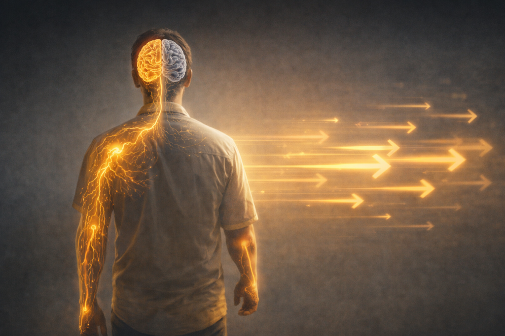 brain asymmetry influencing right side preference