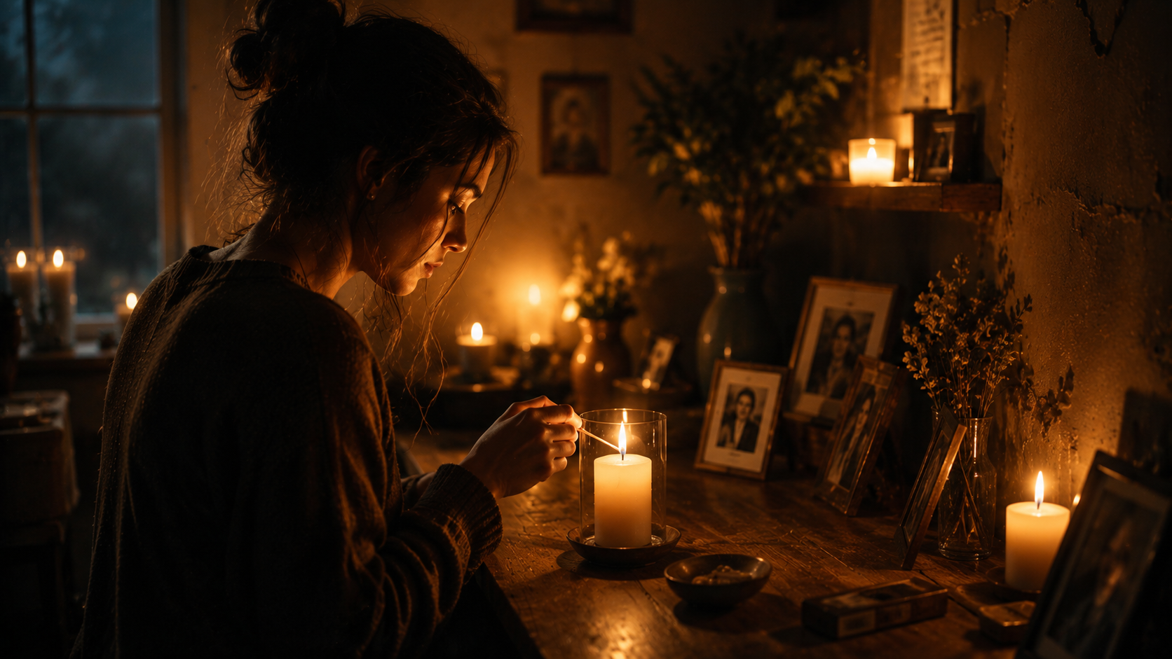 candlelight symbolizing ritual and reflection