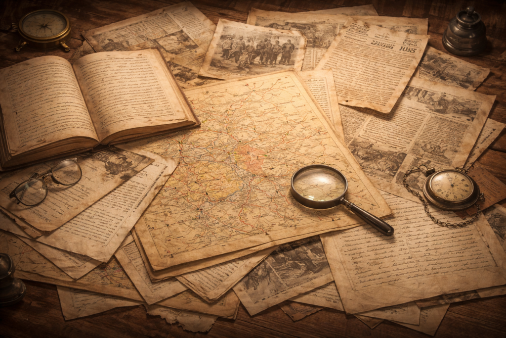 fragmented historical records and documents