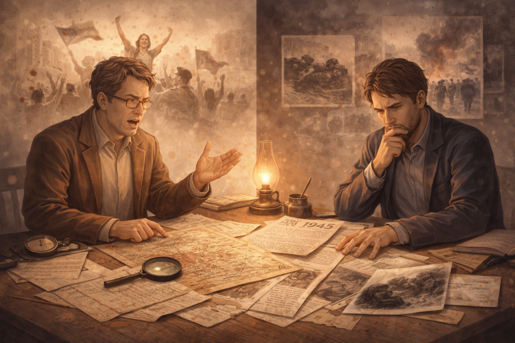 historians interpreting the same event differently