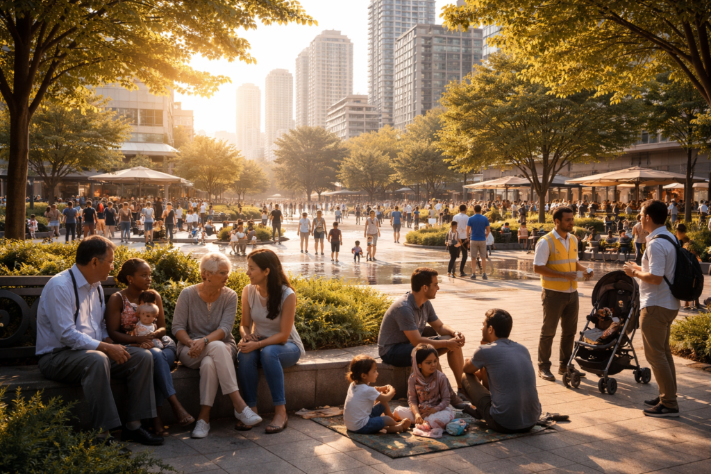 inclusive city with diverse community