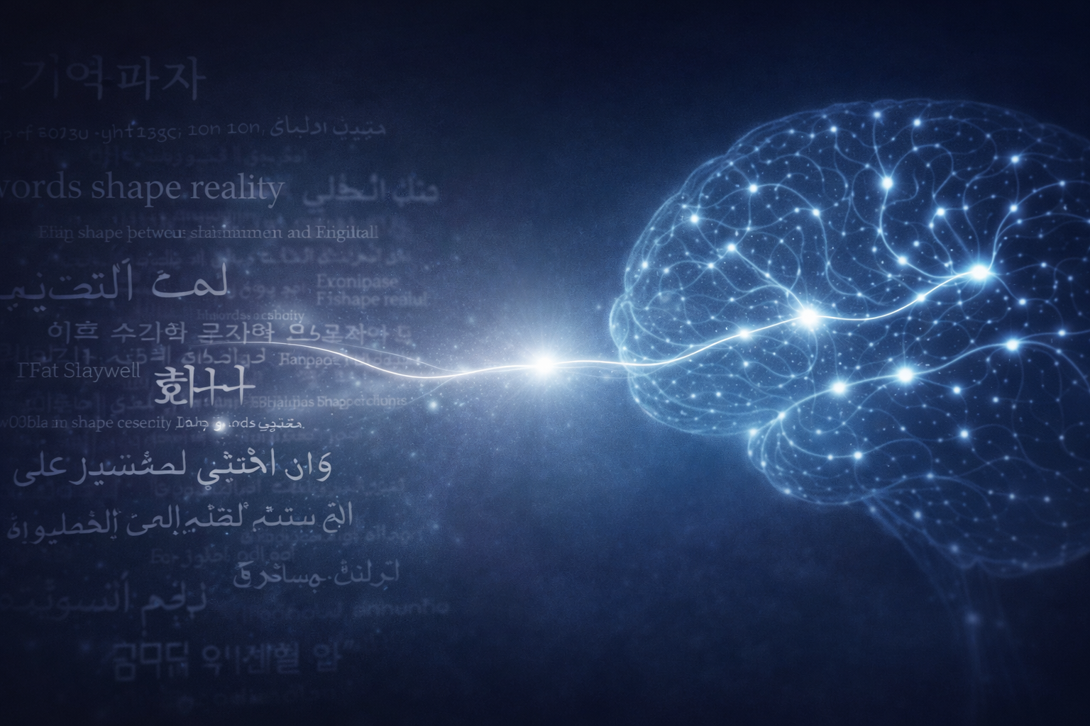 language and thought connection visualization