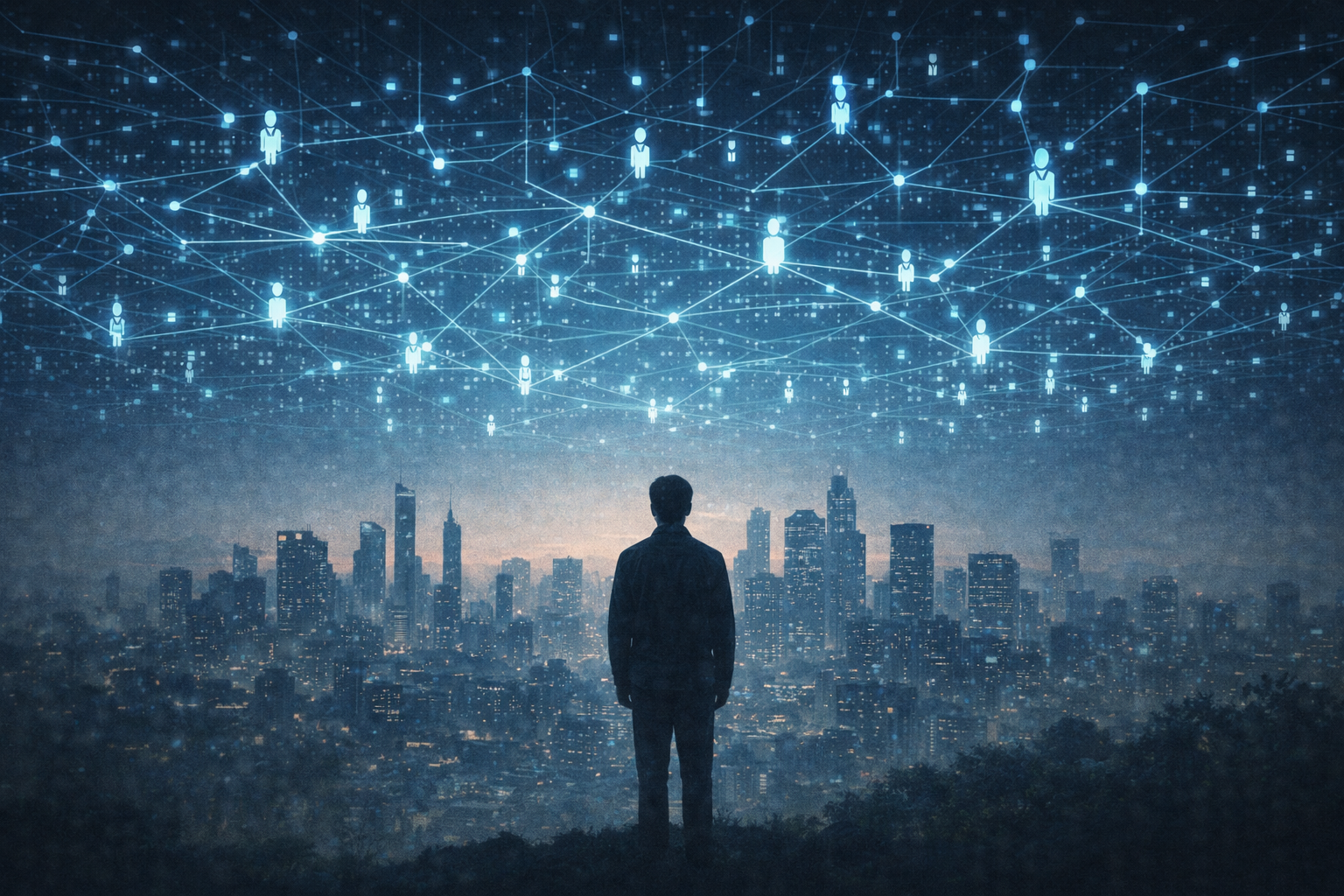 data network predicting human behavior in a smart city