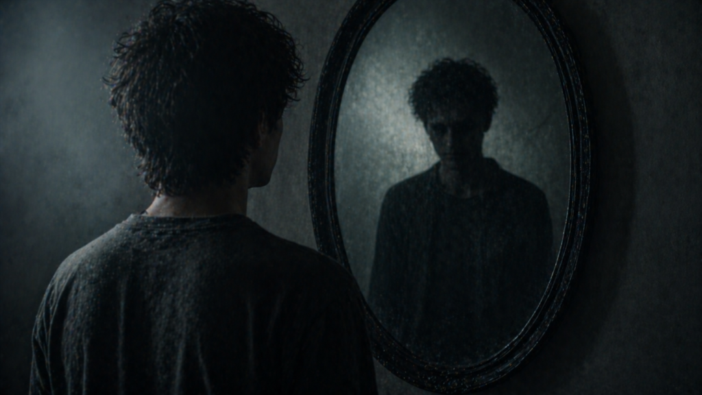 mirror reflection illusion human perception confusion