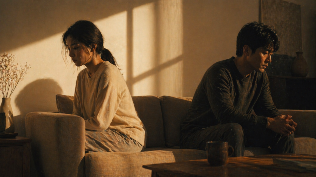 relationship conflict introspective moment