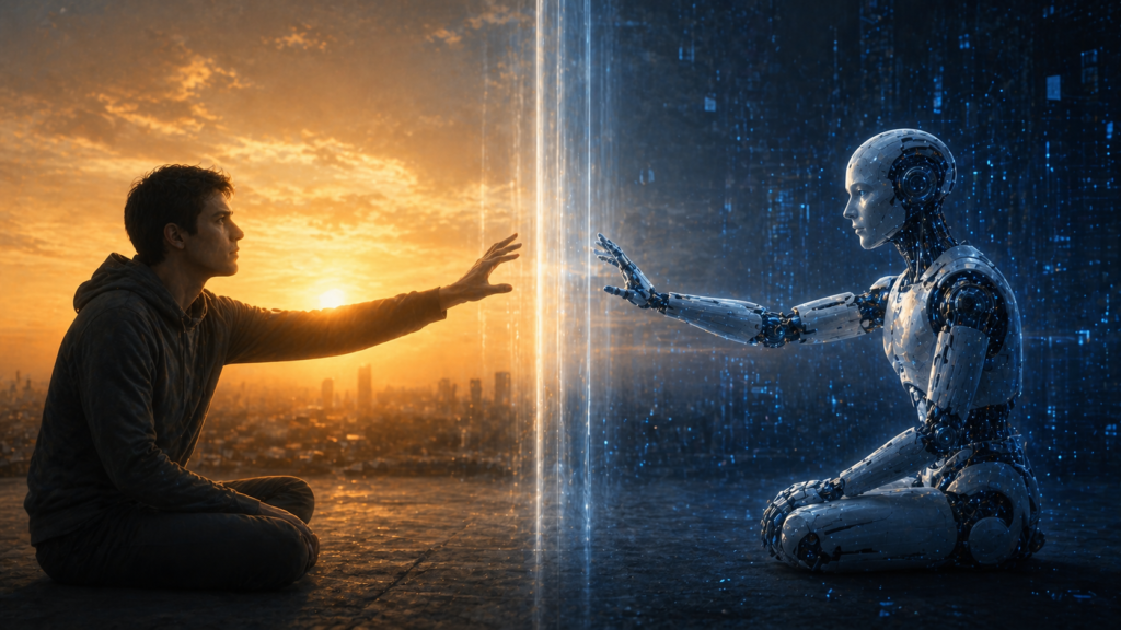 boundary between AI and human rights