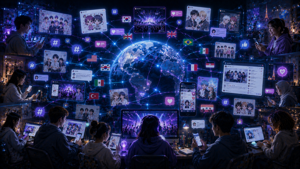 global online fandom community