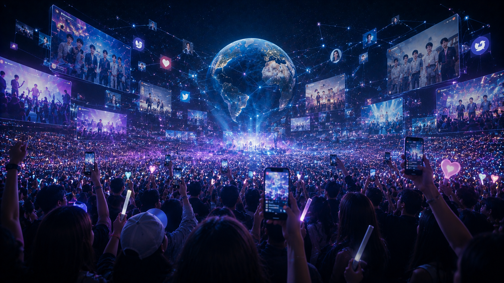 global fandom connected through digital networks