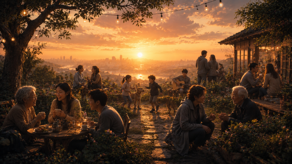 people sharing meaningful moments together