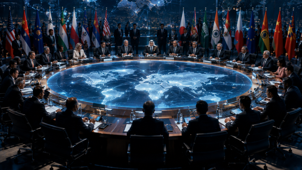 world leaders negotiating global policies