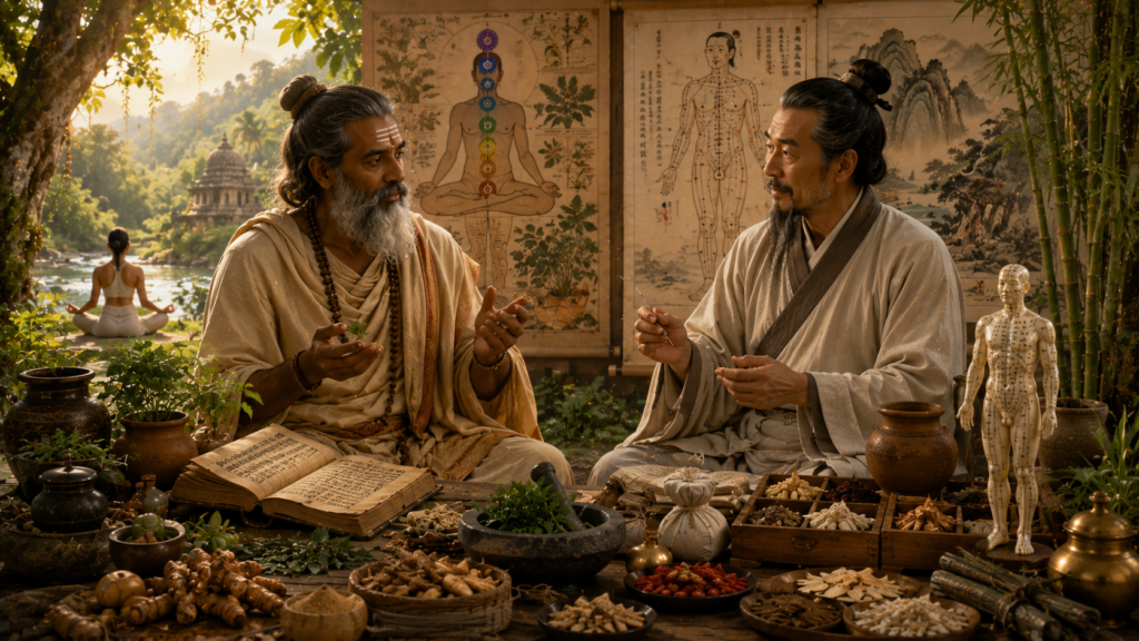 ancient Indian and Chinese healing traditions