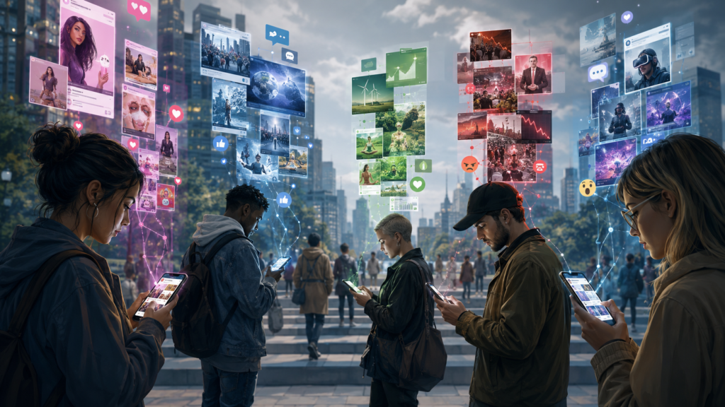 people seeing different versions of truth through social media