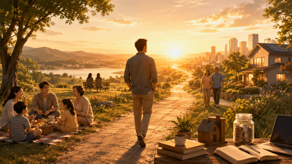 balancing present happiness with preparation for the future