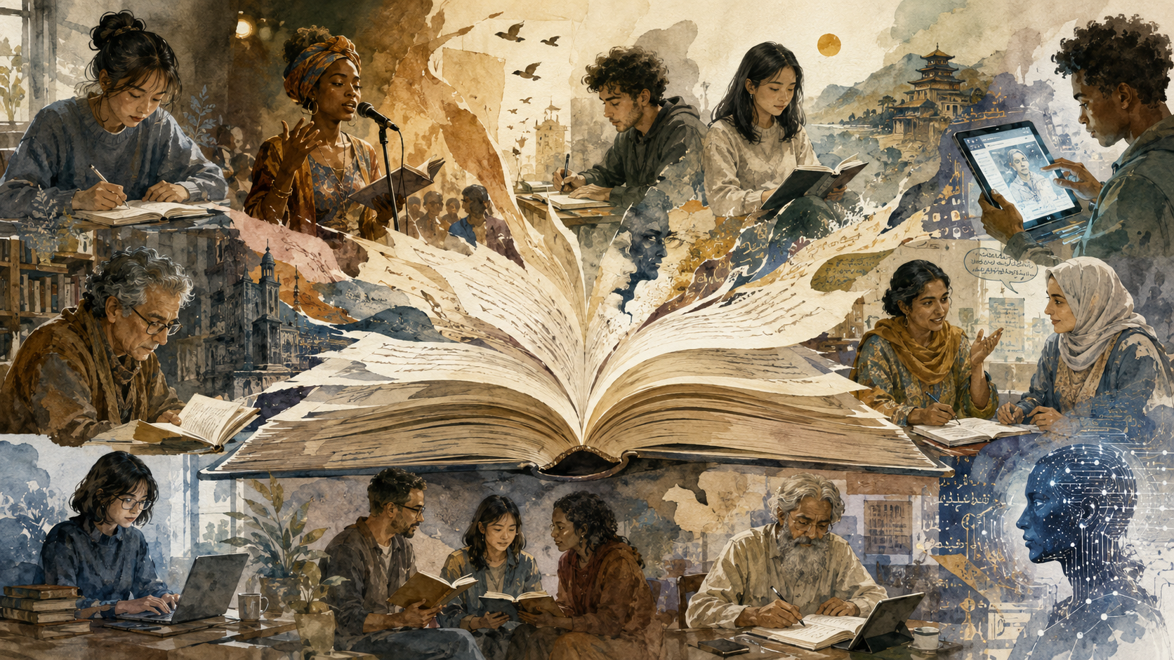 contemporary poetry and fiction evolving across literary and digital forms