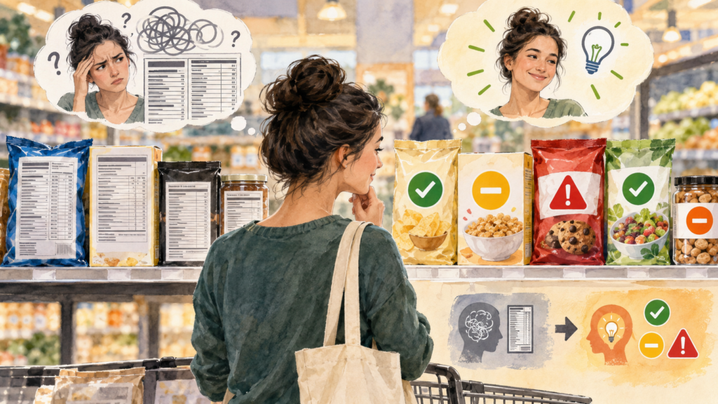 simple front-of-pack nutrition labels helping consumers understand food information